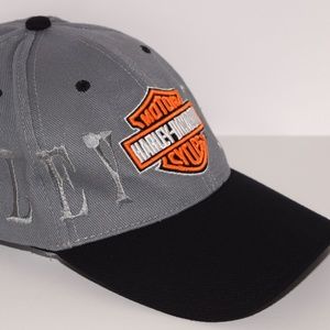 Harley-Davidson Two-Tone Gray and Black Hat